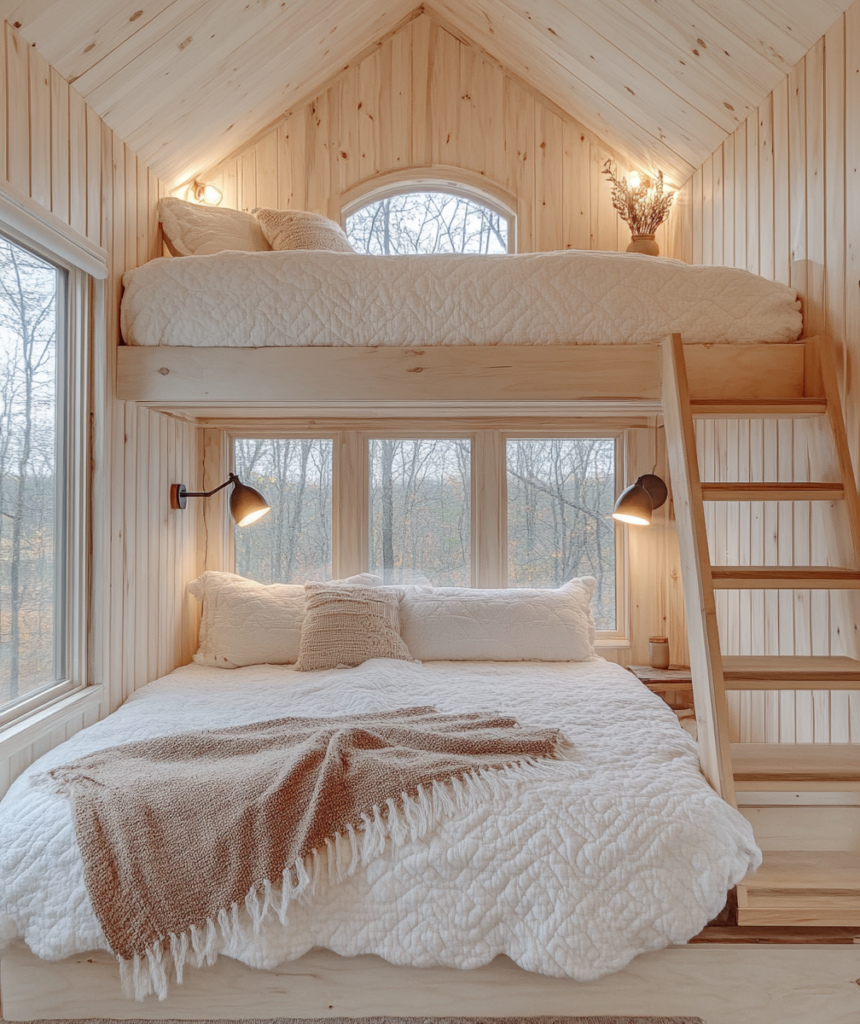 Dwell in Beauty | Cozy Tiny House Bedroom