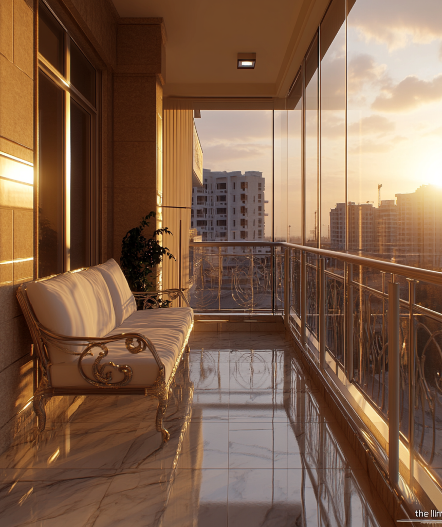 Dwell in Beauty | Golden Balcony