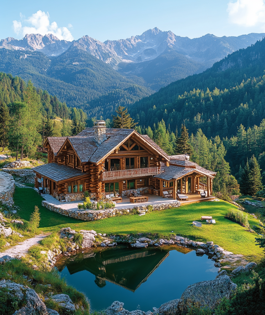 Dwell in Beauty | Mountain Wooden Cabin