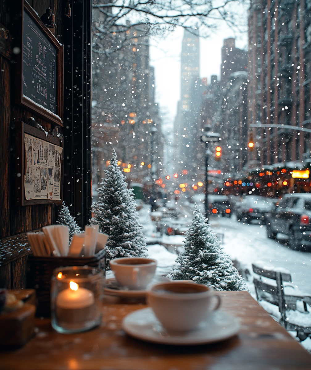 Dwell in Beauty | Cozy New York City Cafe during Winter Time