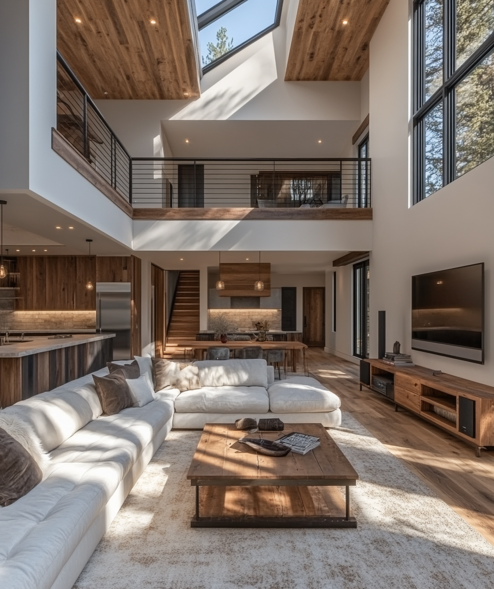 Dwell in Beauty | Beautiful Double-Height Living Room