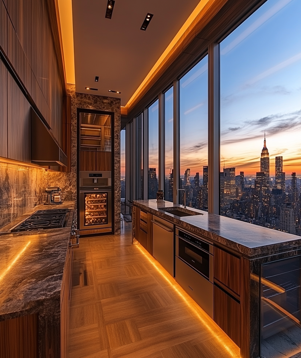 Dwell in Beauty | Ultimate New York Penthouse Kitchen