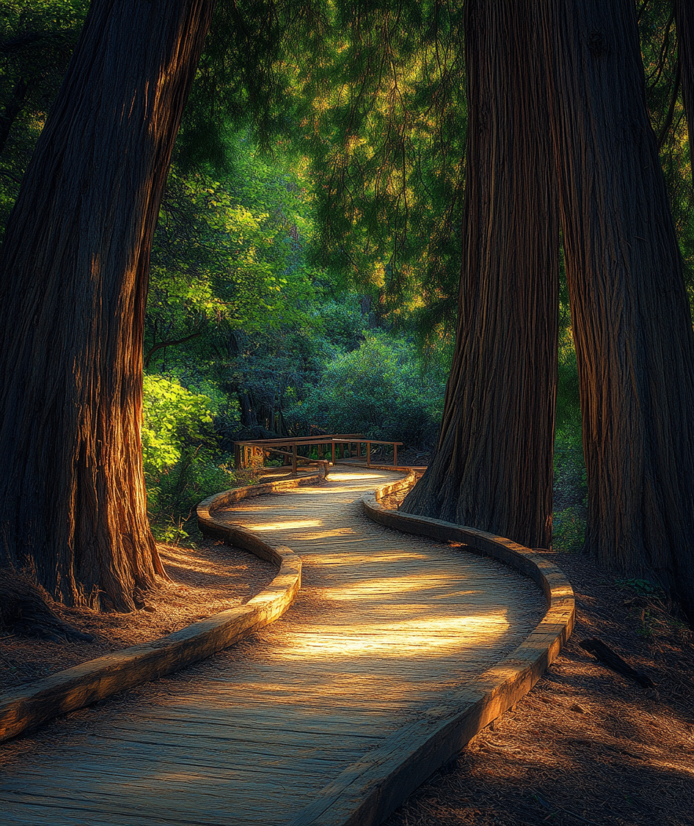 Dwell in Beauty | Peaceful Path in Redwood Forest