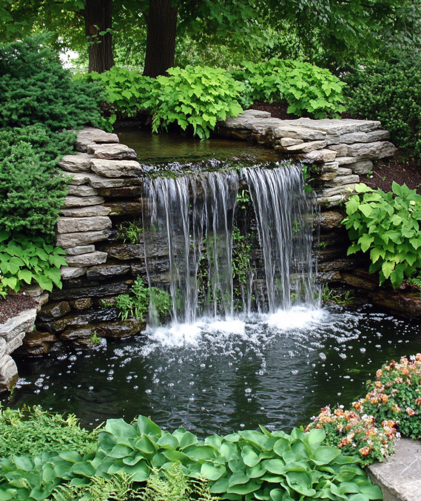 Dwell in Beauty | Beautiful Garden Design Idea - Garden Waterfall